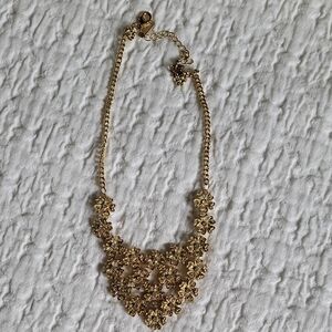 INC International Concepts Gold Bib Necklace